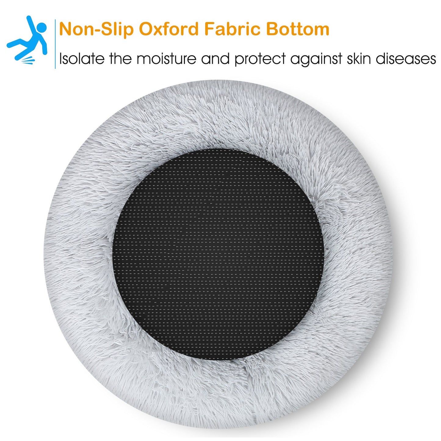 Round cushion with non-slip Oxford fabric bottom