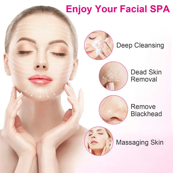 Facial massage attachment for a spa-like skincare experience