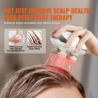 Electric scalp massager designed to support scalp health and healthier-looking hair